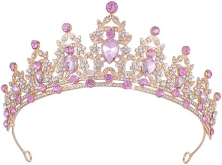 Kamirola Queen Crown with Rhinestones and Crystal Headband for Women Girls