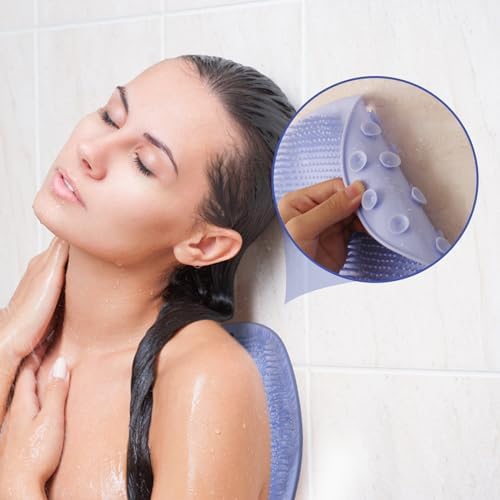 2PACK Shower Foot Scrubber Mat with Non-Slip Suction Cups