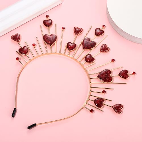 Valentines Day Heart Headband for Women Girls