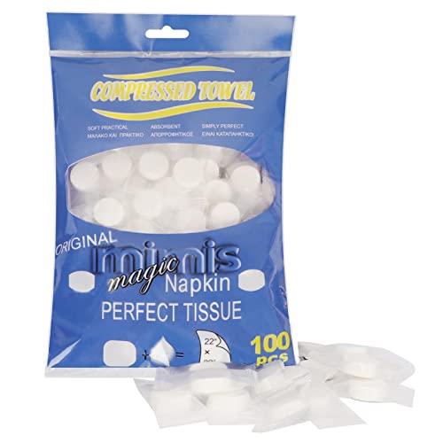 Classycoo 100 PCS Cotton Compressed Face Towel Tablets