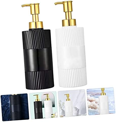 Yardenfun 2Pcs Refillable Pump Bottles for Shampoo and Hand Soap