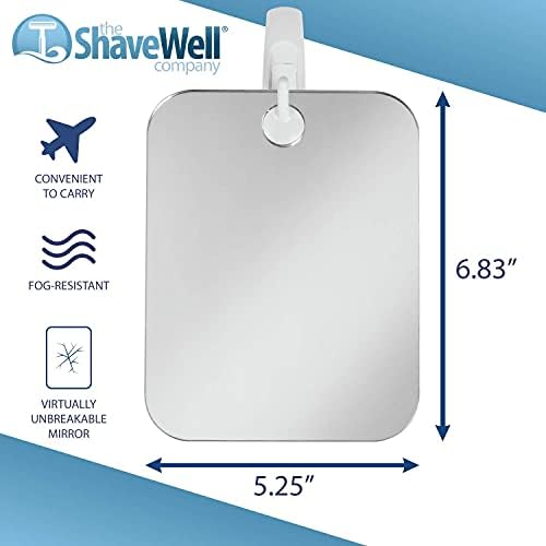 Deluxe Anti-Fog Shaving Mirror with Hook and Handheld Option 1