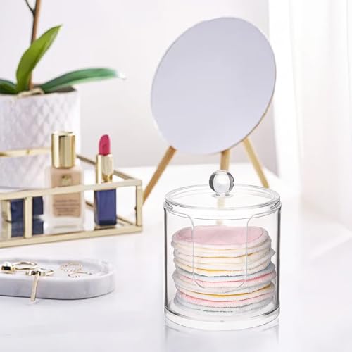 Tbestmax Clear Cotton Pads Holder with Storage