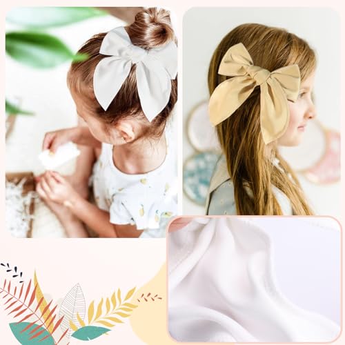 TOKUFAGU Pack of 4 Hair Bows for Girls and Kids