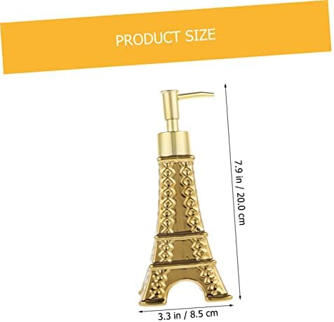 Ipetboom Eiffel Tower Soap Dispenser with Pump Refillable