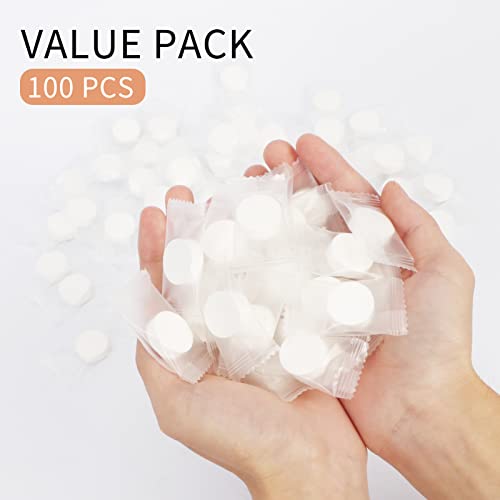 Classycoo 100 PCS Cotton Compressed Face Towel Tablets