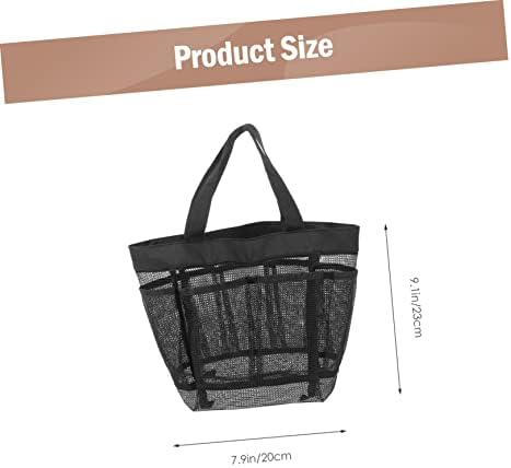 DRESSOOS 2pcs Portable Mesh Beach Bag 1