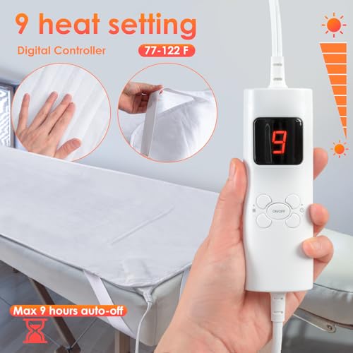 YOSHI KO Massage Table Warmer Pads with 9 Heat Settings