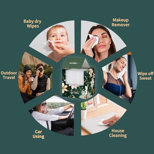 Ourmed Life Disposable Face Towels 60 Count Unscented 10x10 Inch