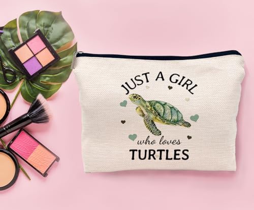 Lacosu Just A Girl Who Loves Turtles Makeup Bag