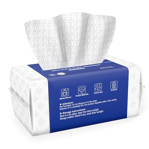 Ourmed Life Face Wipes 480 Count Biodegradable Clean Cloths for Sensitive Skin