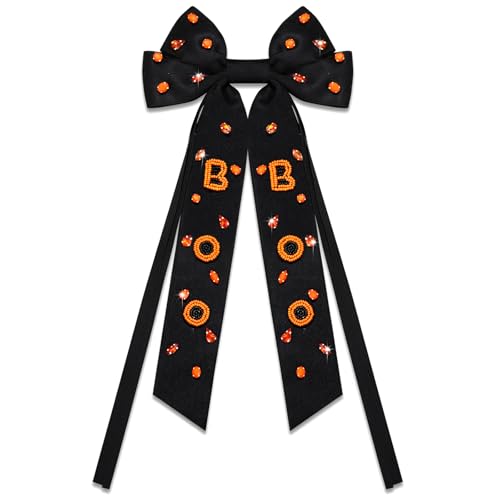 CEALXHENY Halloween Hair Bows with Rhinestone