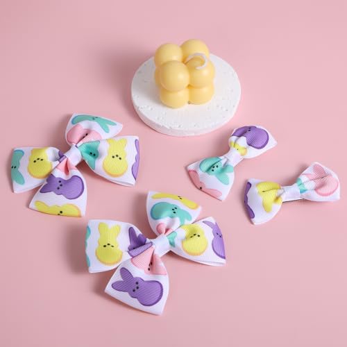 Cassid 4 Pack Easter Bunny Hair Bows 1