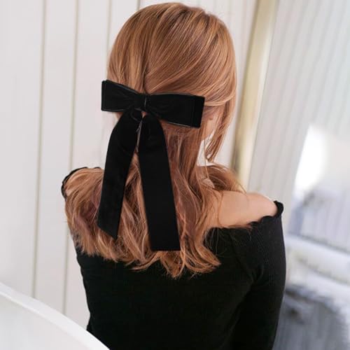 2PCS Velvet Hair Bows for Women and Girls