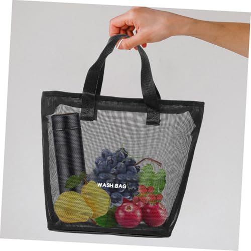 Mobestech Portable Mesh Shower Organizer Bag for Toiletries and Travel