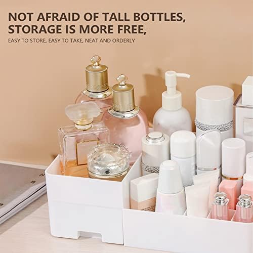 Large Capacity Makeup Organizer for Vanity with Handle
