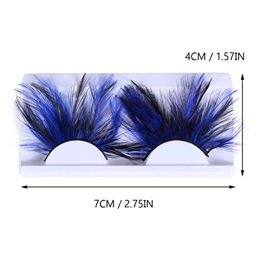 Beaupretty False Lashes Black Blue Halloween