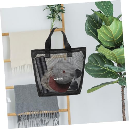 SOLUSTRE Unisex Mesh Shower Tote Bag Organizer 1