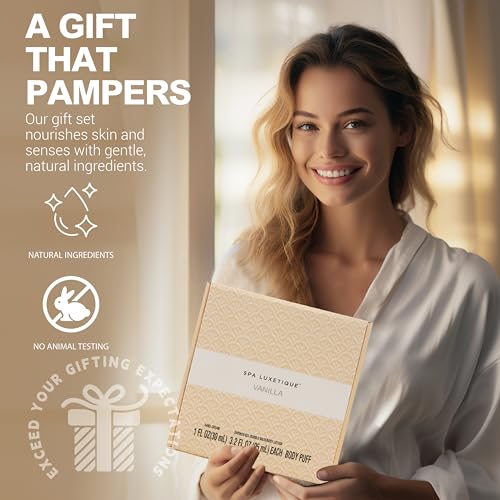 Spa Luxetique 6pc Vanilla Bath Set for Women