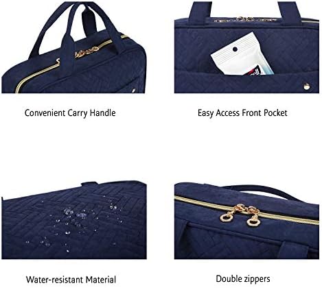 BAGSMART Toiletry Bag with Hanging Hook and 4 Compartments