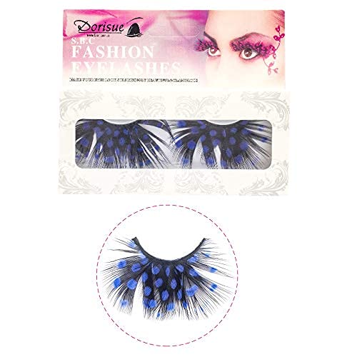 Dorisue Mermaid Party Lashes Dark Blue 3D False Eyelashes