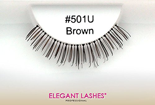 Elegant Lashes 501 Brown False Eyelash