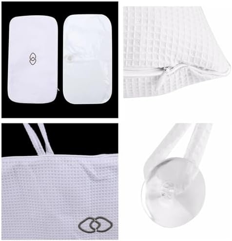 Gooddyiyukey Inflatable Bath Pillows Set for Head and Neck Support