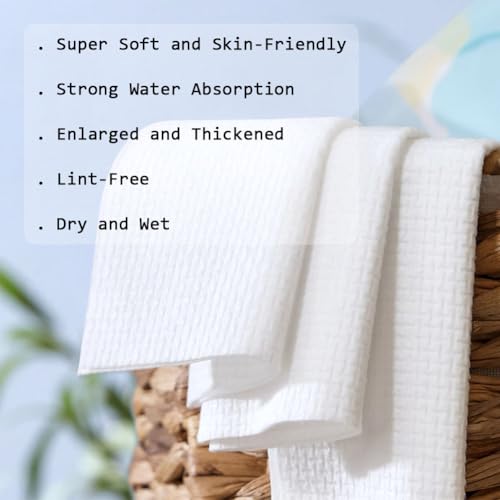 Loske 10x12 Disposable Face Towelettes 100 Plant Fiber