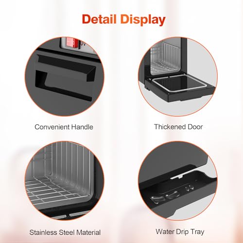 StateRiver Towel Warmer Cabinet - 5L Capacity Black