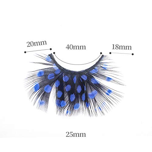 Dorisue Mermaid Party Lashes Dark Blue 3D False Eyelashes
