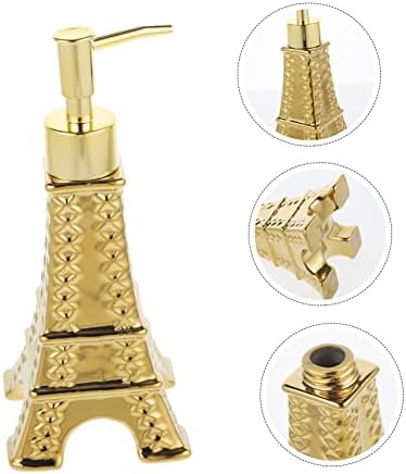 Ipetboom Eiffel Tower Soap Dispenser with Pump Refillable