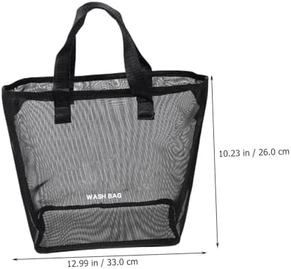 Mobestech Portable Mesh Shower Organizer Bag for Toiletries and Travel