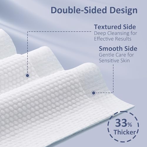 Ourmed Life Face Wipes 480 Count Biodegradable Clean Cloths for Sensitive Skin