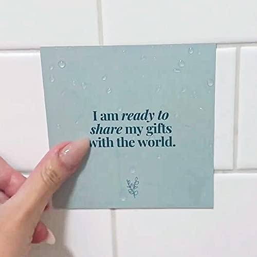 Affirmation Cards for Shower Waterproof Self Care Positive