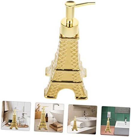 Ipetboom Eiffel Tower Soap Dispenser with Pump Refillable