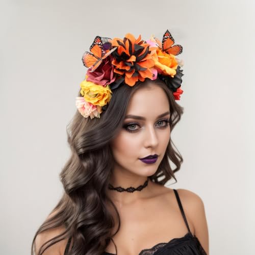 Elegant Butterfly Flower Headband for Women 1