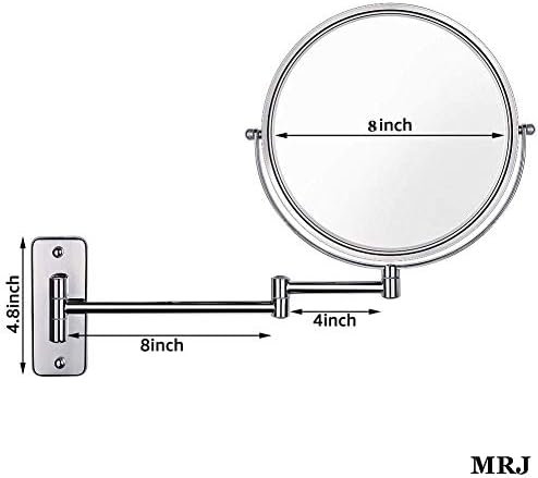 LCARY 8-Inch 3X Magnification Makeup Mirror