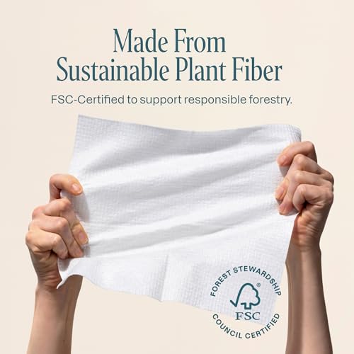 Cliganic Ultra-Absorbent Face Towels 50 Ct