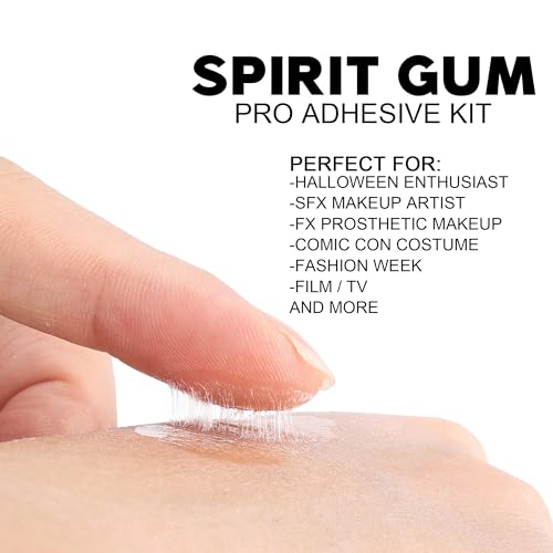 Spirit Gum Adhesive Remover Combo Kit for SFX Makeup