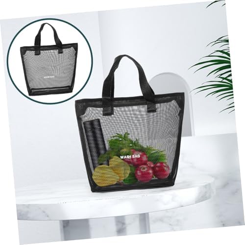 Mobestech Portable Mesh Shower Organizer Bag for Toiletries and Travel