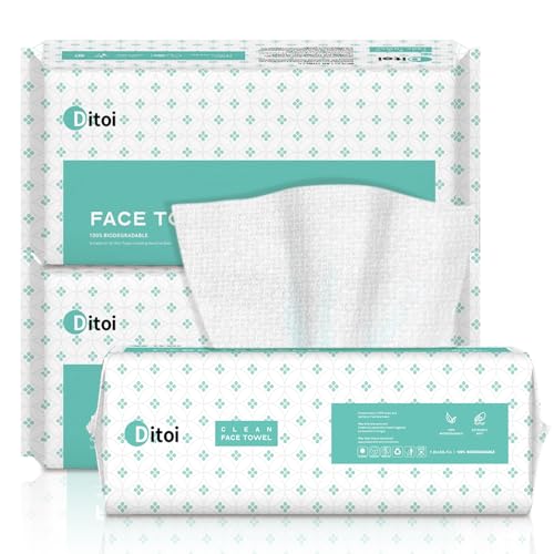 Ditoi Ultra Soft Thick Face Wipes 180 Count Eco-Friendly
