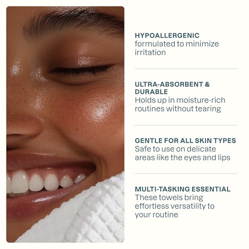 Cliganic Ultra-Absorbent Face Towels 50 Ct