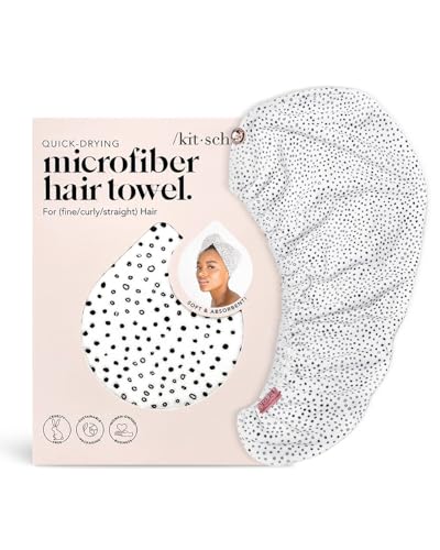 Kitsch Microfiber Hair Towel Wrap - Ultra Soft Quick Dry Anti-Frizz