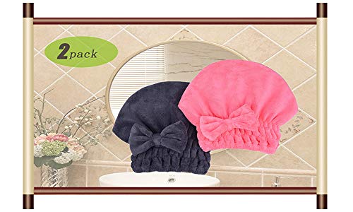 Mayouth Microfiber Hair Drying Towel 2 Pack