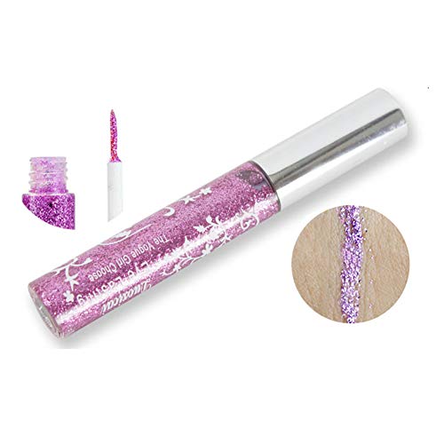 Drasawee Colorful Waterproof Glittering Eyeliner Purple