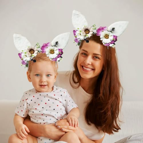 Mimeile Bunny Ears Headband for Easter Party