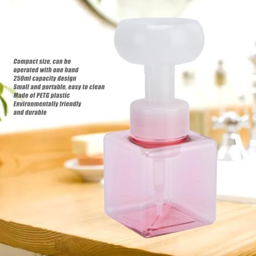 84oz Foaming Soap Dispenser with Cute Flower Shape Design Pink