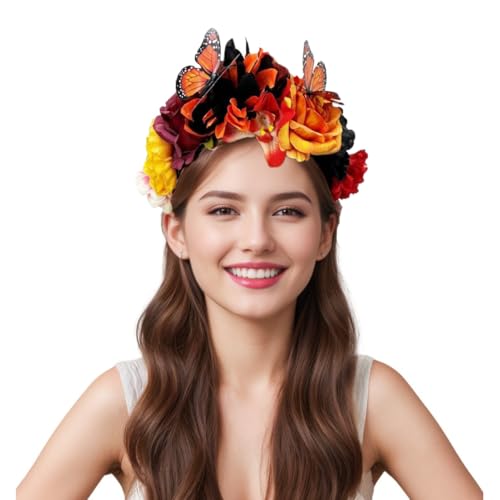 Elegant Butterfly Flower Headband for Women 1