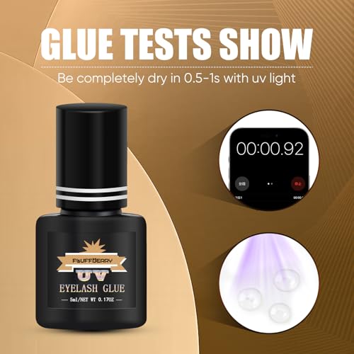 FLUFFBERRY UV Glue for Eyelash Extensions 1 Sec Drying Time