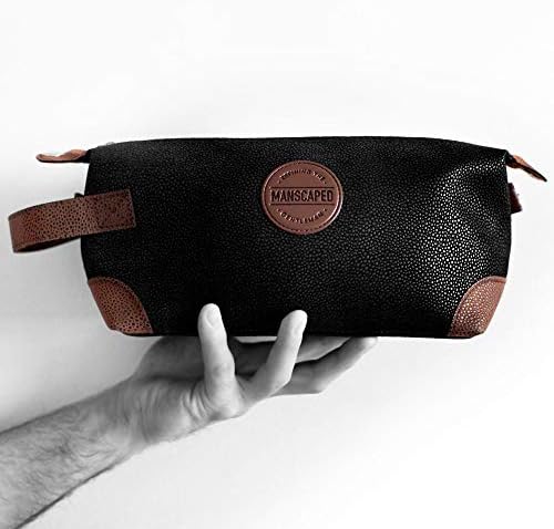 MANSCAPED The Shed Toiletry Bag PU Leather Dopp Kit